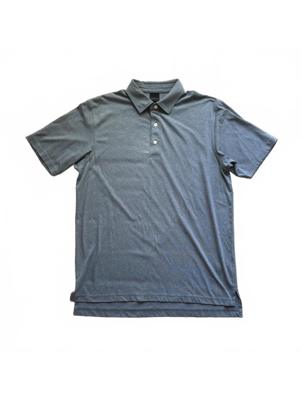 Dunning Golf Performance Polo Blue Short Sleeve Size M